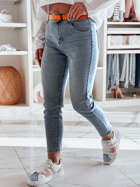 Ženske hlače iz džinsa ozkega kroja FITONIC blue Dstreet UY2450