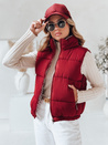 URBANELLE ženski prešiti telovnik bordo barve Dstreet TY4972