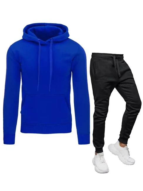 Moške komplet trenirke Barva Modra-Črna DSTREET AX0629