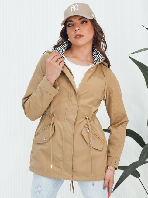 Kurtka damska AVELIN ciemnobeżowa Dstreet TY4347