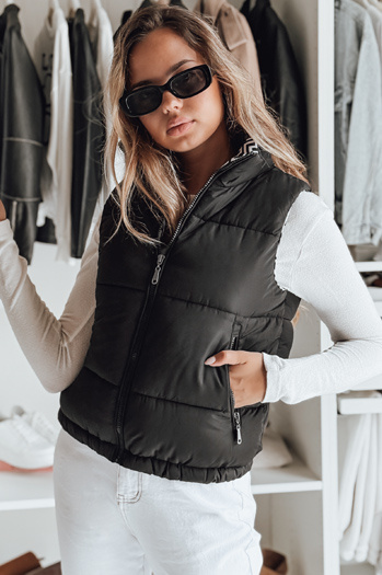 URBANELLE ženski prešiti telovnik black Dstreet TY4974