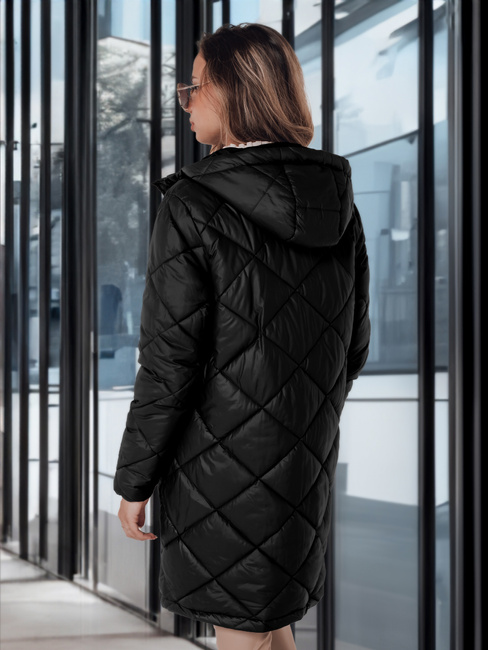 Ženska zimska jakna SNOWVIBE black quilted Dstreet TY4988