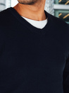 Moški temno modri pulover z vratom Dstreet WX2315