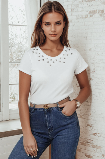 UMARUS ženska majica bela Dstreet RY2379