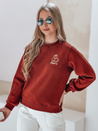 Ženska bluza z vezenino CHERSOFT brick Dstreet BY1398