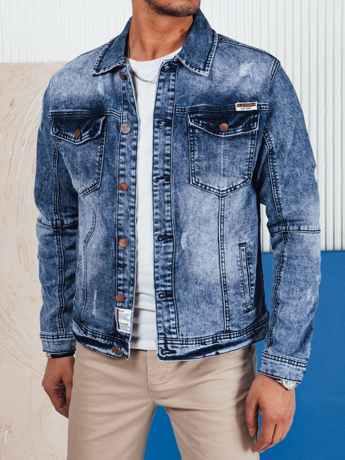 Moška jeans jakna Barva Mornarica DSTREET TX4688