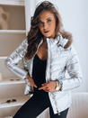 Ženska prešita jakna NELLY Barva Srebrna DSTREET TY3667