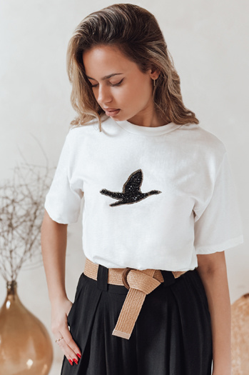 Ženska majica BRILD ecru Dstreet RY2529