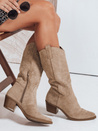 Ženski kavbojski škornji beige Dstreet ZY1091