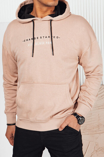 Moška jopa s kapuco Barva Bež DSTREET BX5722