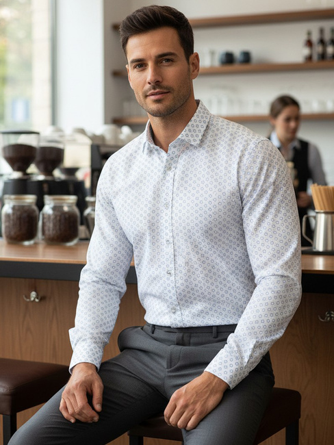 Moška bela srajca Dstreet DX2438