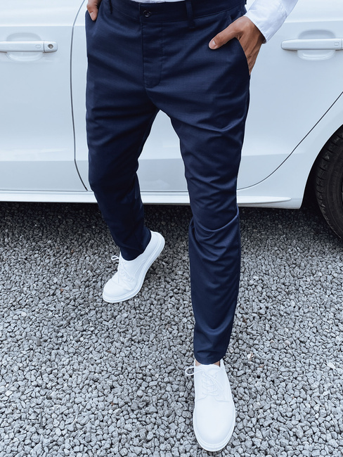 Moške mornarsko modre hlače Dstreet UX4411