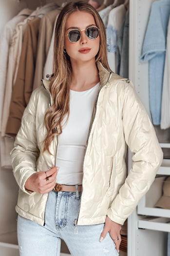 Ženska prehodna dvostranska jakna SYLVIAN bela Dstreet TY4862