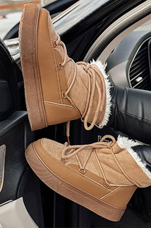 Ženski škornji LUXSNUG z izolacijo camel Dstreet ZY0570