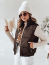 Ženski prešiti telovnik URBANELLE brown Dstreet TY4970
