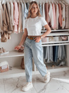 Ženske jeans hlače s pasom NEWFLOVER blue Dstreet UY2435_2