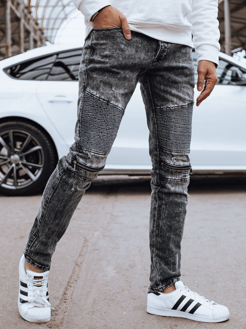 Spodnie męskie jeansowe czarne Dstreet UX4246