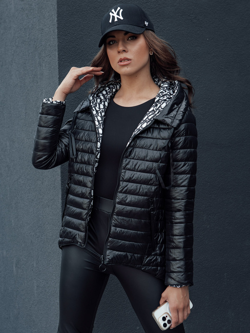 Kurtka damska dwustronna JIMA czarna Dstreet TY4506