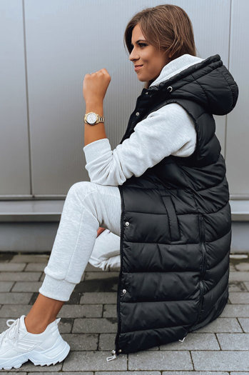 Ženski prešit telovnik KERIN Barva Črna DSTREET TY2916