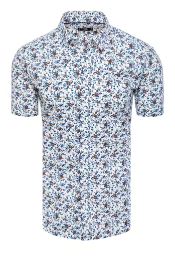 Moška srajca z kratkimi rokavi Barva Bela DSTREET KX1011