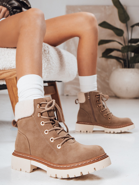 Ženski izolirani traperji kaki barve Dstreet ZY1291