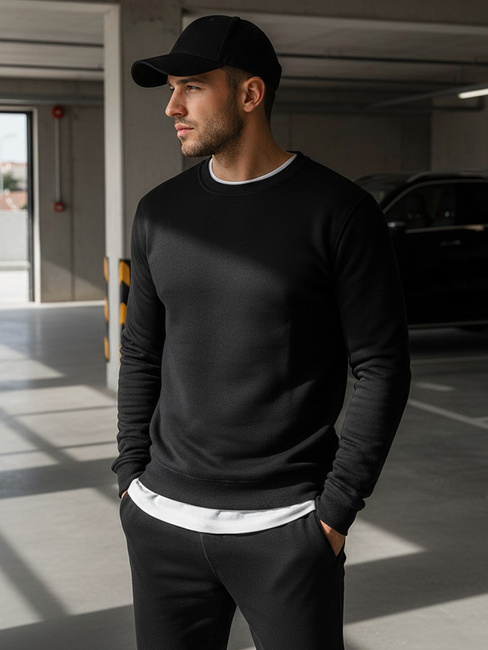 Moška gladek jopa Barva Črna DSTREET BX2416