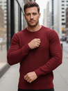 Moški pulover v bordo barvi WX2295