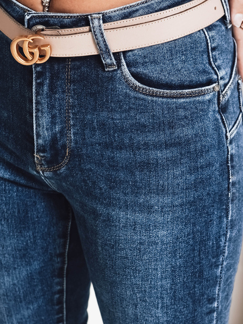 Ženske kavbojke push up modre barve Dstreet UY2797