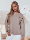 Ženska bluza oversize velikosti FLORINE mocha Dstreet RY2765