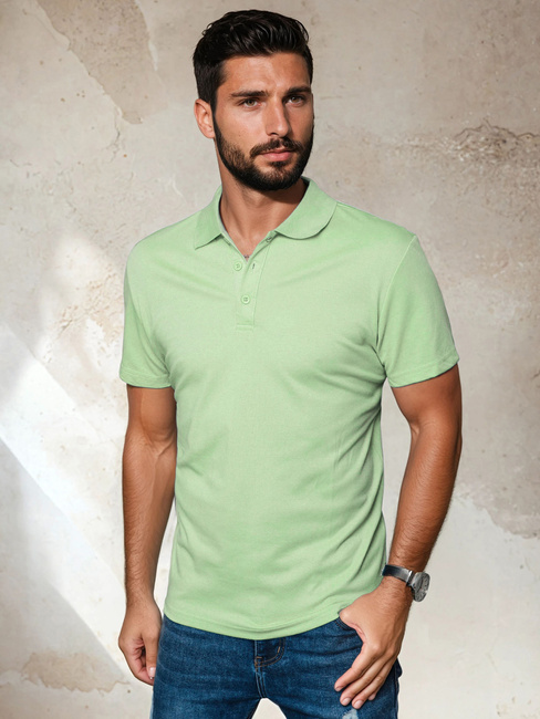 Moška polo Barva Zelena DSTREET PX0554