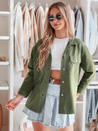 Ženska srajčna jakna oversize OVERBOR khaki Dstreet TY4889