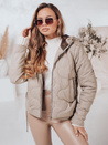 Ženska prešita jakna OLMOS Barva Bež DSTREET TY4238