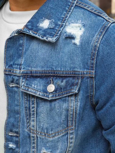 Moška džins jakna modra Dstreet TX3633