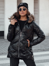 CLASSIQ zimska prešita jakna s kapuco črna Dstreet TY4623