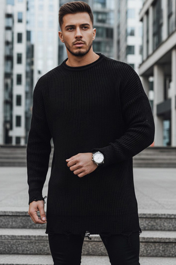 Moški zimski pulover Barva Črna DSTREET WX1962