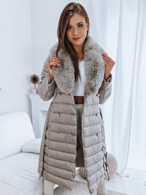 Ženska zimska jakna MADAME bež Dstreet TY3153