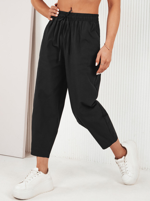 Ženske hlače casual BALLOON FANTASY Barva Črna DSTREET UY1668