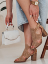 Ženski sandali AMIRIA beige Dstreet ZY0804