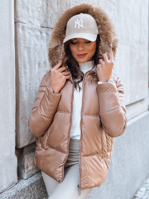 Ženska prešita zimska jakna SPARKLE gold Dstreet TY3949
