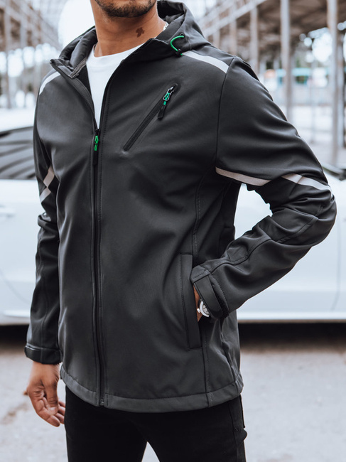 Moška softshell jakna Barva Temno siva DSTREET TX4481