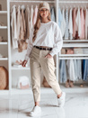 Ženske hlače CHINOSKA hlače light beige Dstreet UY2557_4
