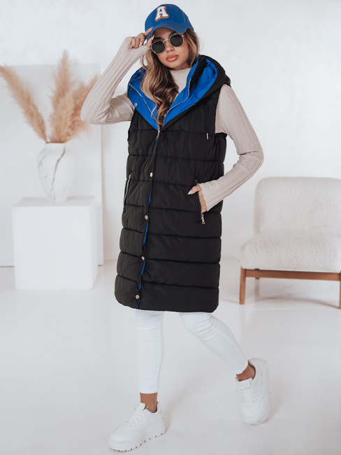 Ženski dolgi telovnik CHESTER Barva Črna DSTREET TY2305