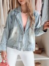 Ženska prevelika jeans jakna OVERSOLI blue Dstreet TY4904