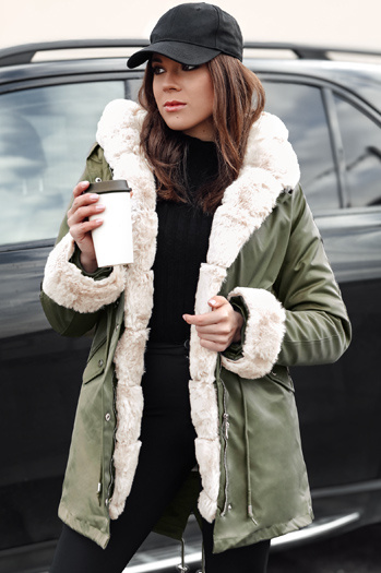 Ženska zimska jakna parka ARCTIC green Dstreet TY4782