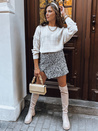 Ženski oversize pulover SKYLARK Barva Ecru DSTREET MY2136