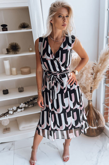 Koktajl obleka BALI Barva Črna DSTREET EY1902z