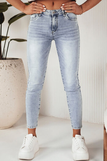 Ženske kavbojke z visokim pasom JERRY Barva Modra DSTREET UY0848