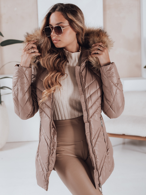 Ženska zimska jakna SOLARIS Barva Cappuccino DSTREET TY4010
