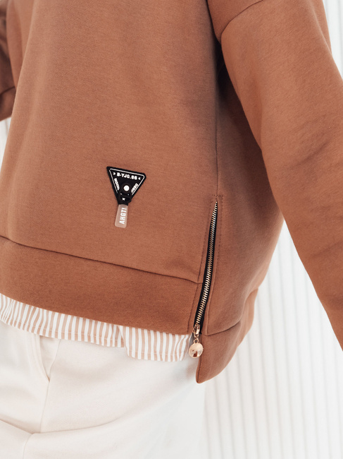 Ženska jopa brez kapuce BIFAL Barva kamela DSTREET BY1256