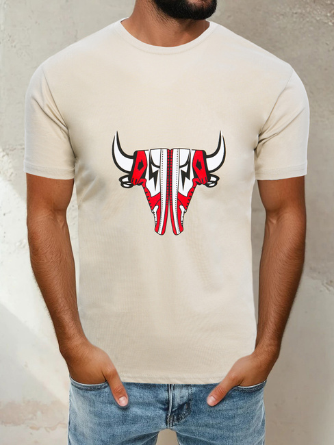 Moška majica s potiskom Barva Bež DSTREET RX4932